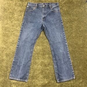 Levi's 517 Boot Cut Jeans Mens 34x30 Blue Denim Cotton Pants 517-0216